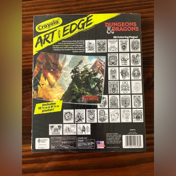 Crayola Dungeons & Dragons Coloring Pages with Full-Color Poster - Picture 3 of 5